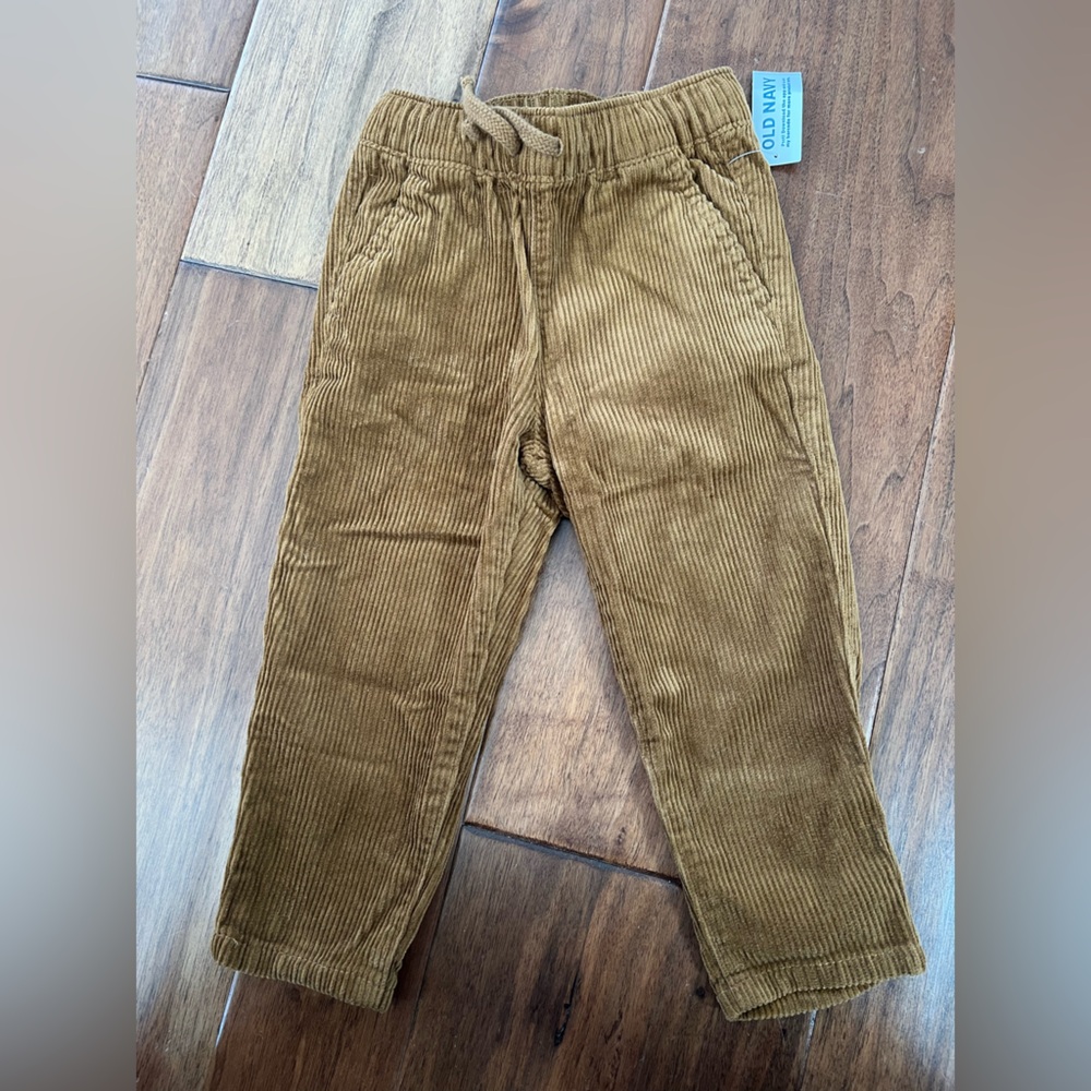Old Navy toddler boy tan corduroy size 2T - NWT